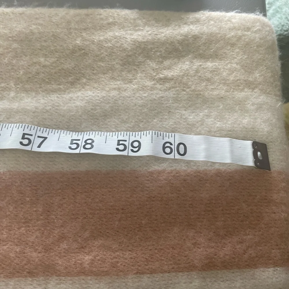Free People Striped Wrap/Scarf | Tan, Cream, Orange | OS